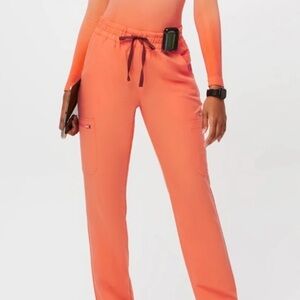 Figs papaya high waisted dowa scrub pant